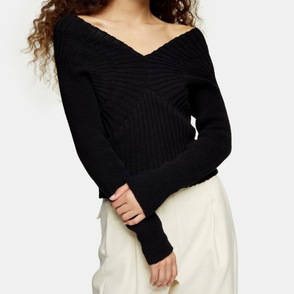 Black Knitted Sweater